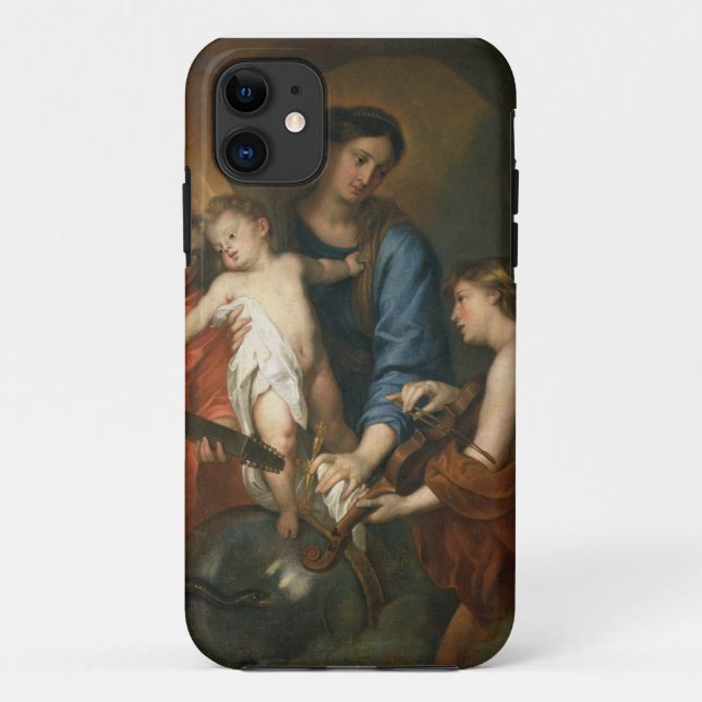 Madonna and Child with angels Case-Mate iPhone Case (Back)