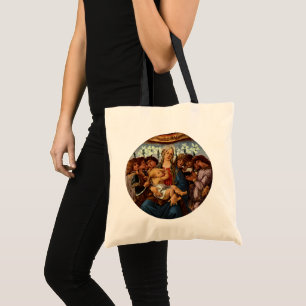 Madonna and Child with Eight Angels by Botticelli Tote Bag