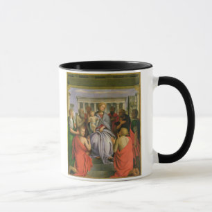 Madonna and Child with Eight Saints, 1520s (temper Mug