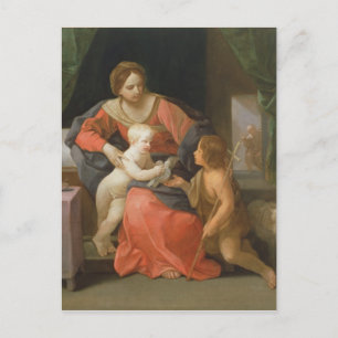 Madonna and Child with Saint John the Baptist Postcard