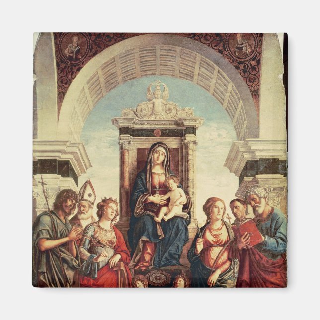 Madonna and Child with Saints Magnet (Front)