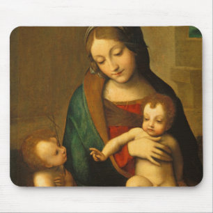 Madonna and Child with Saints Mouse Pad