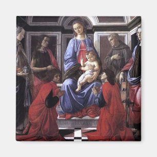 Madonna and Child with Six Saints - Botticelli - c Magnet
