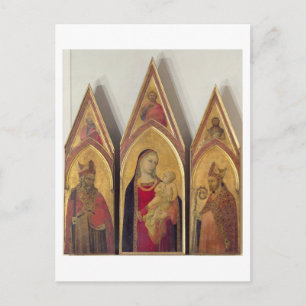 Madonna and Child with SS. Nicholas and Proculus, Postcard
