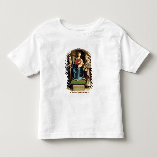 Madonna and Child with St. Anthony Abbot and St. N Toddler T-Shirt (Front)
