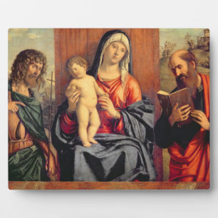 Madonna and Child with St. John the Baptist and St Plaque