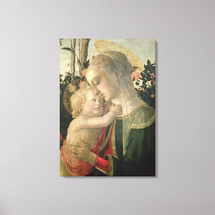 Madonna and Child with St. John the Baptist, detai Canvas Print
