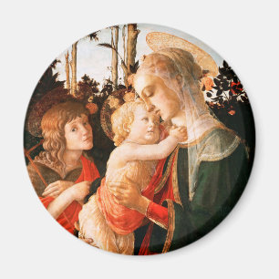Madonna and Child with St. John the Baptist Magnet