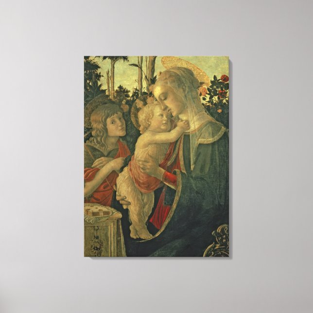 Madonna and Child with St. John the Baptist (oil o Canvas Print (Front)