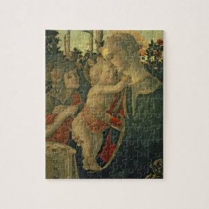 Madonna and Child with St. John the Baptist (oil o Jigsaw Puzzle