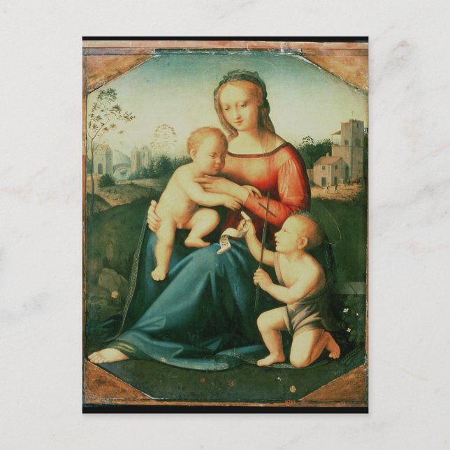 Madonna and Child with St. John the Baptist Postcard (Front)