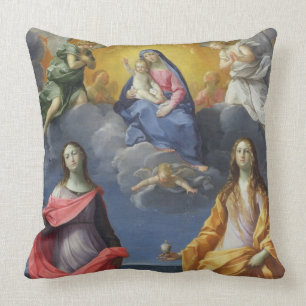 Madonna and Child with St. Lucy and Mary Magdalene Cushion