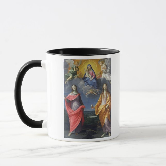 Madonna and Child with St. Lucy and Mary Magdalene Mug (Left)