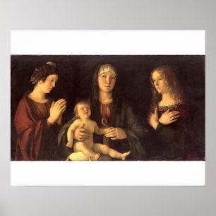Madonna and Child with St. Mary Magdalene and St. Poster