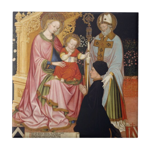 Madonna and Child with the Donor Tile (Front)