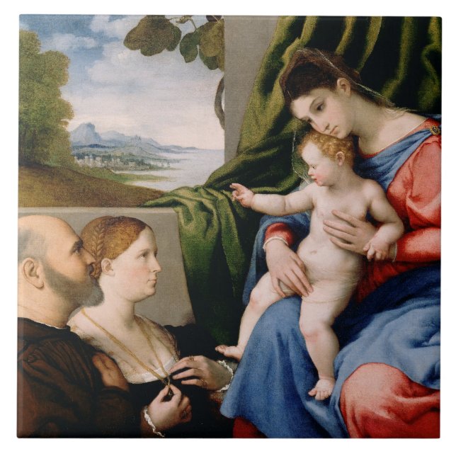 Madonna and Child with the Infant Saint John Tile (Front)