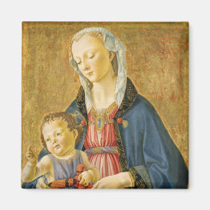Madonna and Child with Two Donors, 1525-1530 Magnet