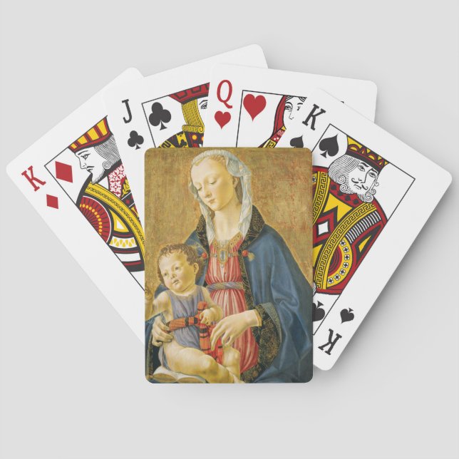 Madonna and Child with Two Donors, 1525-1530 Playing Cards (Back)
