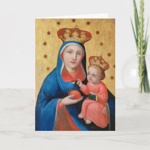 Madonna and Christ Child - Christmas Card