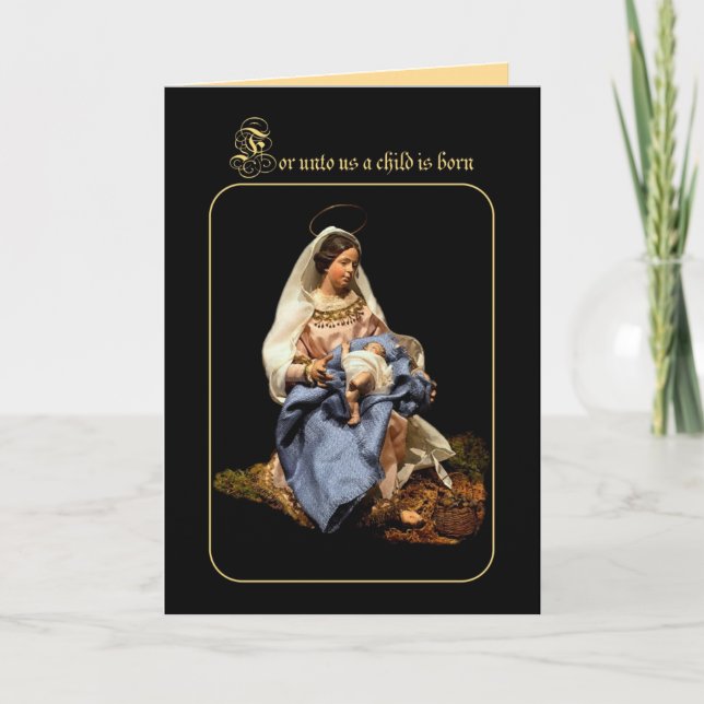 Madonna and Christ Child Holiday Card (Front)