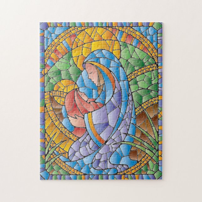 Madonna and Jesus Jigsaw Puzzle (Vertical)