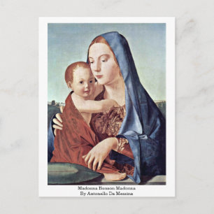 Madonna Benson Madonna By Antonello Da Messina Postcard
