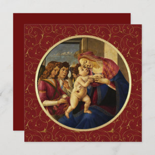 Madonna by Botticelli. Religious Christmas Cards
