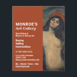 Madonna By Edvard Munch, Art Dealer, Gallery Flyer<br><div class="desc">Madonna By Edvard Munch,  Art Dealer,  Gallery Advertising Flyer by The Business Card Store.</div>