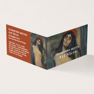 Madonna By Edvard Munch, Art Supplies Store Business Card