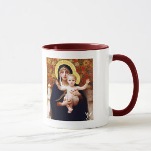 Madonna by W.Bouguereau. Christmas Gift Mug