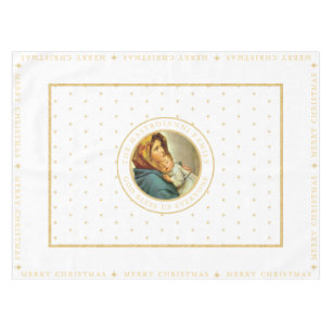 Madonna & Child Catholic Religious Christmas Gift Tablecloth
