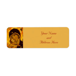 Madonna & Child Christmas Return Address Labels