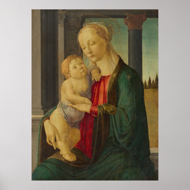Madonna & Child, Sandro Botticelli Fine Art Poster (Front)