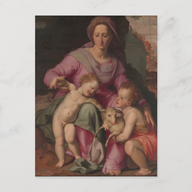 Madonna & Child with Saint John the Baptist Postcard (Front)