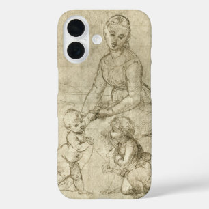 Madonna, Christ and Saint John Baptist by Rapahel iPhone 16 Case