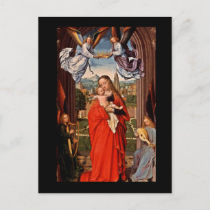 Madonna Christ Child and Angels Postcard