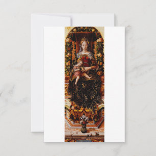 Madonna della Candeletta Holy Card   Ave Maria
