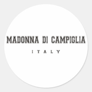 Madonna di Campiglia Italy Classic Round Sticker