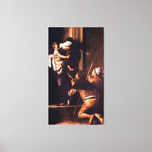 Madonna di Loreto by Caravaggio (c 1604-06) Canvas Print (Front)