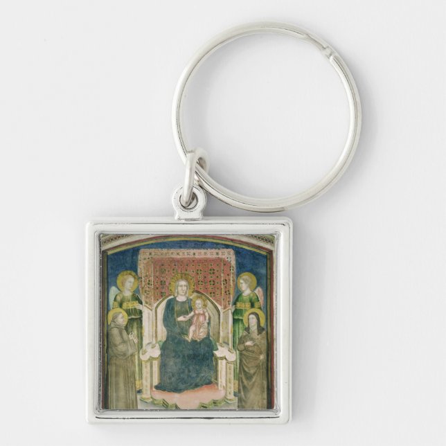 Madonna Enthroned with St. Francis of Assisi Key Ring (Front)