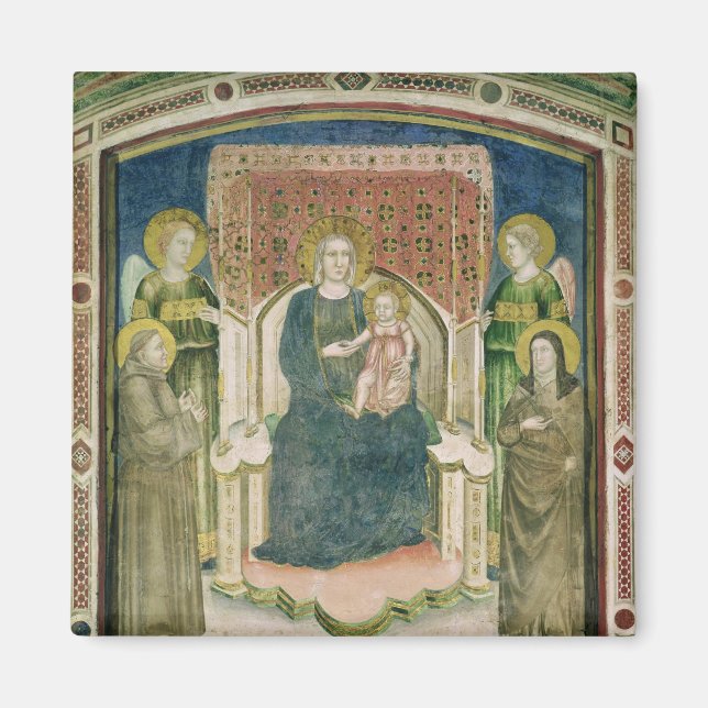 Madonna Enthroned with St. Francis of Assisi Magnet (Front)