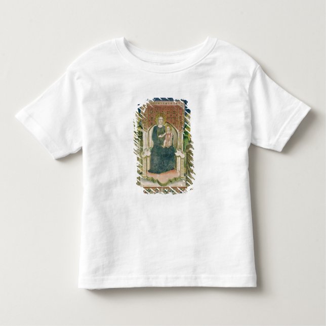 Madonna Enthroned with St. Francis of Assisi Toddler T-Shirt (Front)