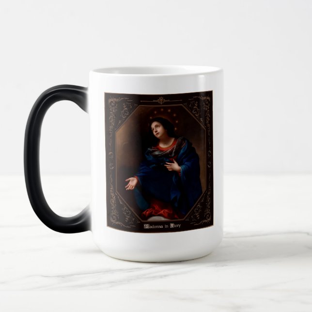 Madonna in Glory by Carlo Dolci Magic Mug (Left)