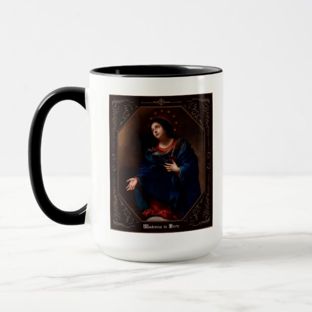 Madonna in Glory by Carlo Dolci Mug (Left)