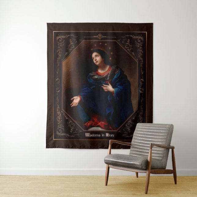 Madonna in Glory by Carlo Dolci Tapestry (In Situ)