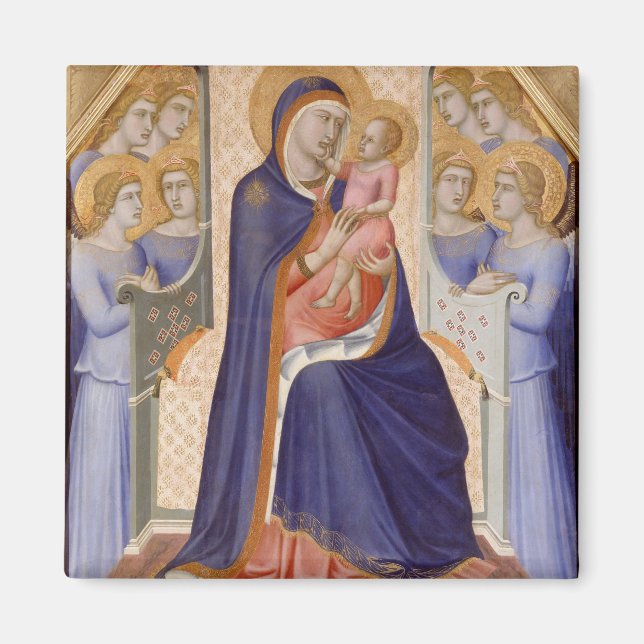 Madonna in Glory, c.1315 (tempera on panel) Magnet (Front)