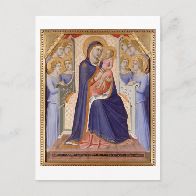 Madonna in Glory, c.1315 (tempera on panel) Postcard (Front)