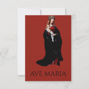 Madonna in the Church Holy Card