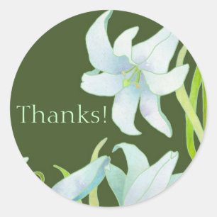 Madonna Lily Thank You Sticker