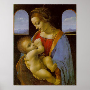 Madonna Litta by Leonardo Da Vinci Poster
